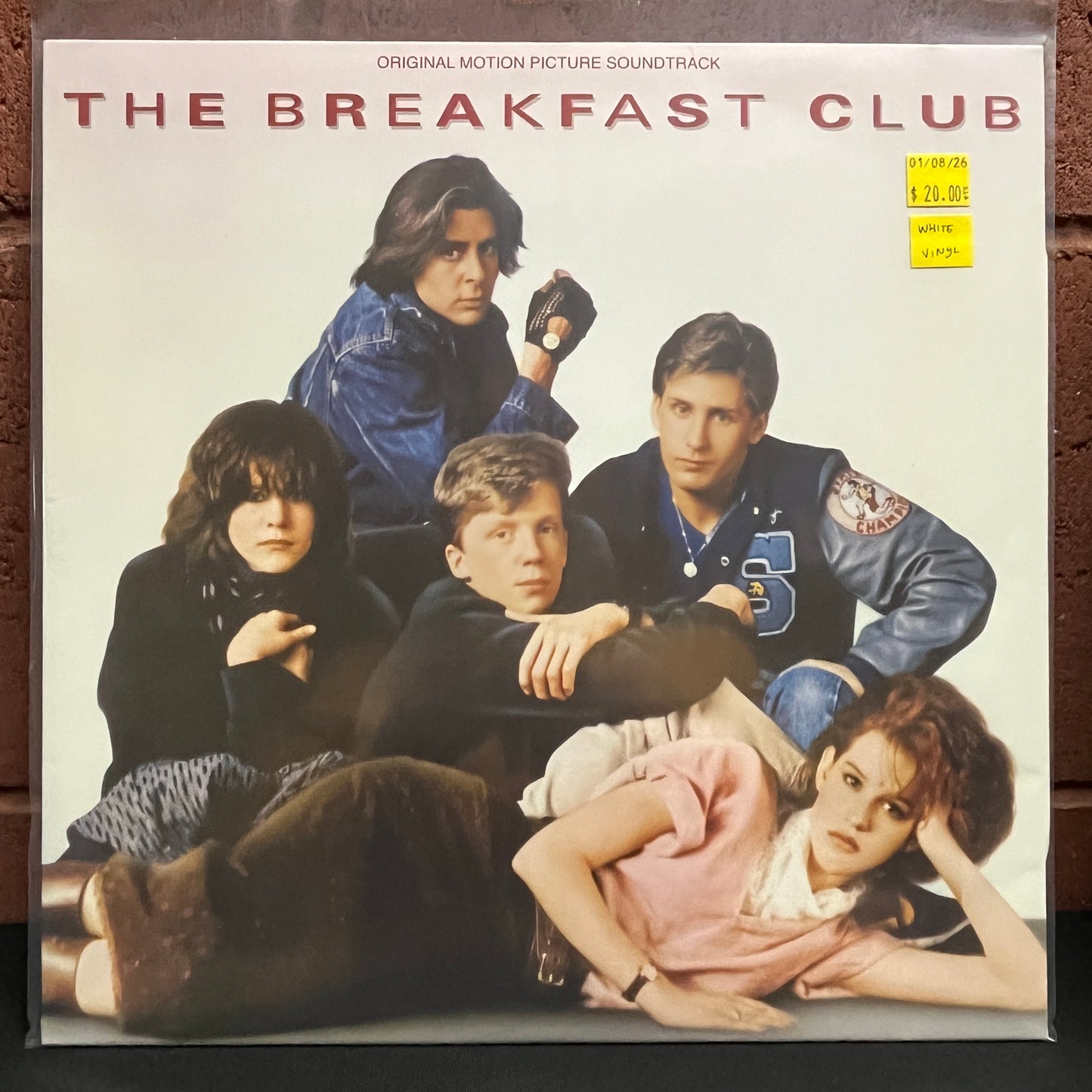 Used Vinyl: Various Artists "The Breakfast Club Original Motion Picture Soundtrack" LP (White vinyl, 2012 reissue)