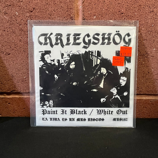 Used Vinyl: Kriegshog "Paint It Black" 7" (Clear Vinyl)