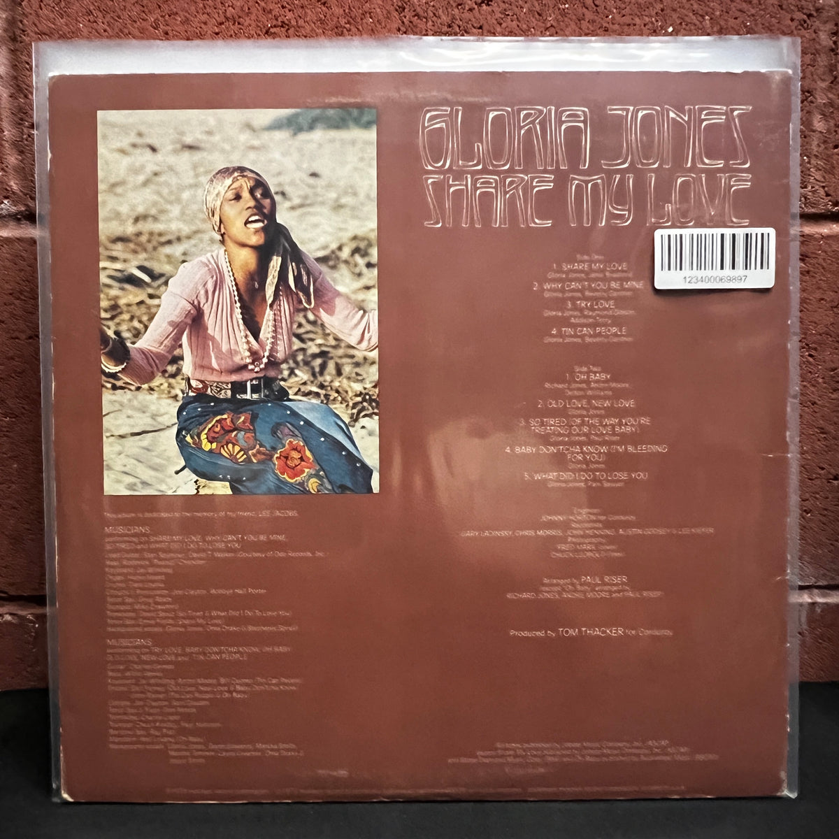 Used Vinyl: Gloria Jones "Share My Love" LP (White Label promo)