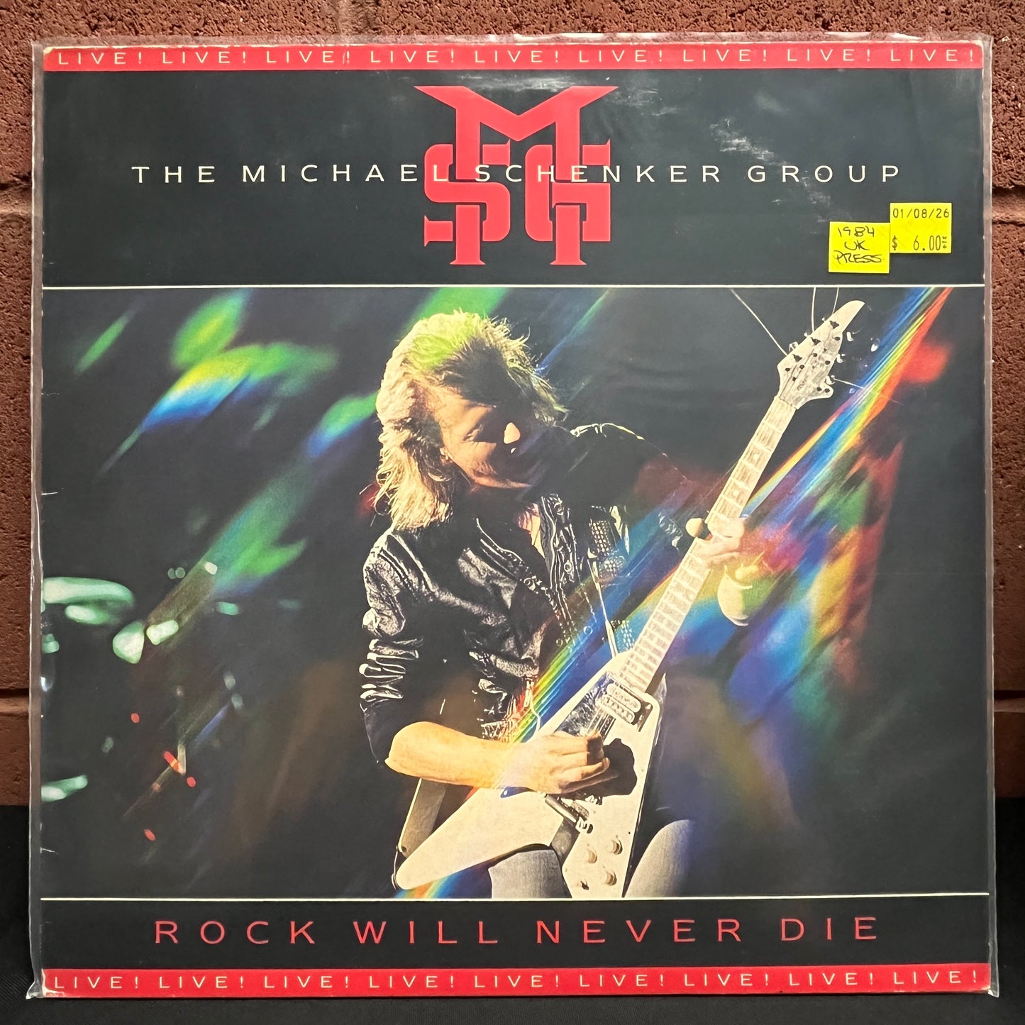 Used Vinyl: The Michael Schenker Group "Rock Will Never Die" LP (1984 UK Press)