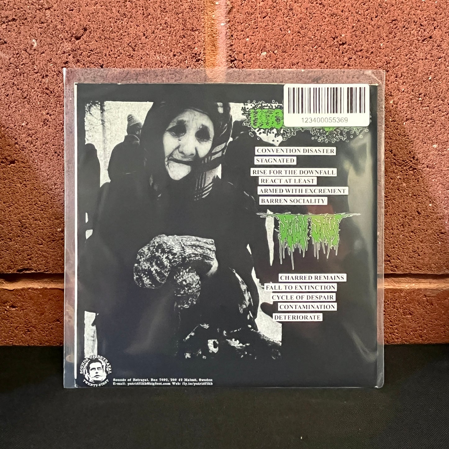 Used Vinyl: Sewn Shut / Ulcerrhoea "Split" 7" (Clear Vinyl)