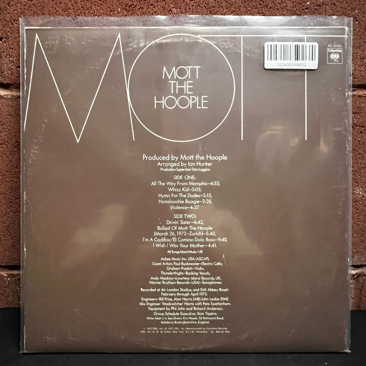 Used Vinyl: Mott The Hoople "Mott The Hoople" LP (1970's US pressing)