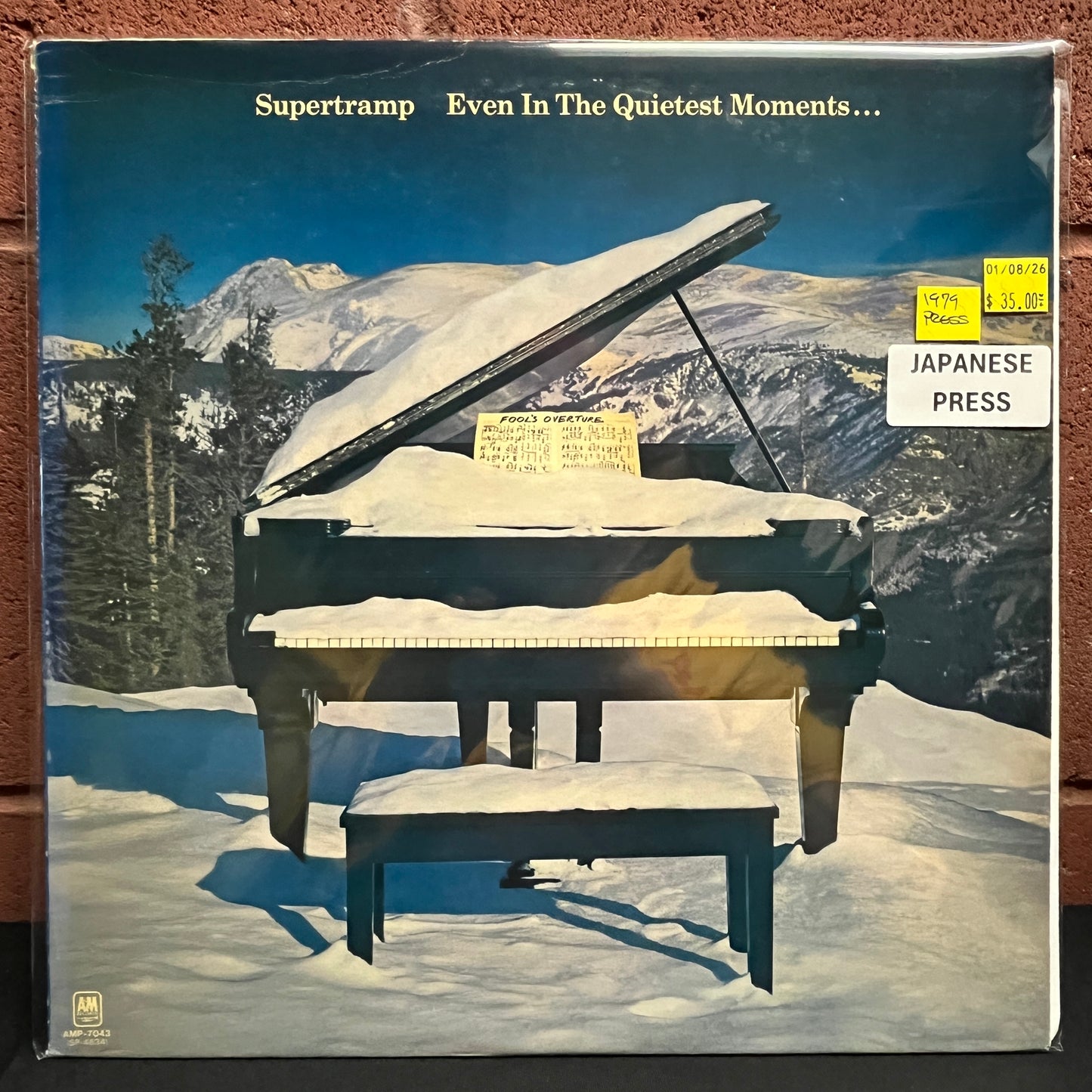 Used Vinyl: Supertramp ‎"Even In The Quietest Moments..." LP (1979 Japanese Press)