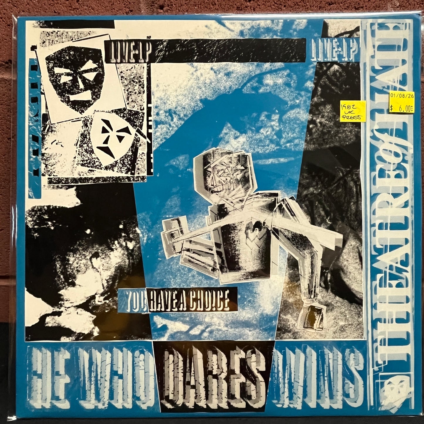 Used Vinyl: Theatre Of Hate "He Who Dares Wins (Live LP - You Have A Choice)" LP (1982 UK Press)