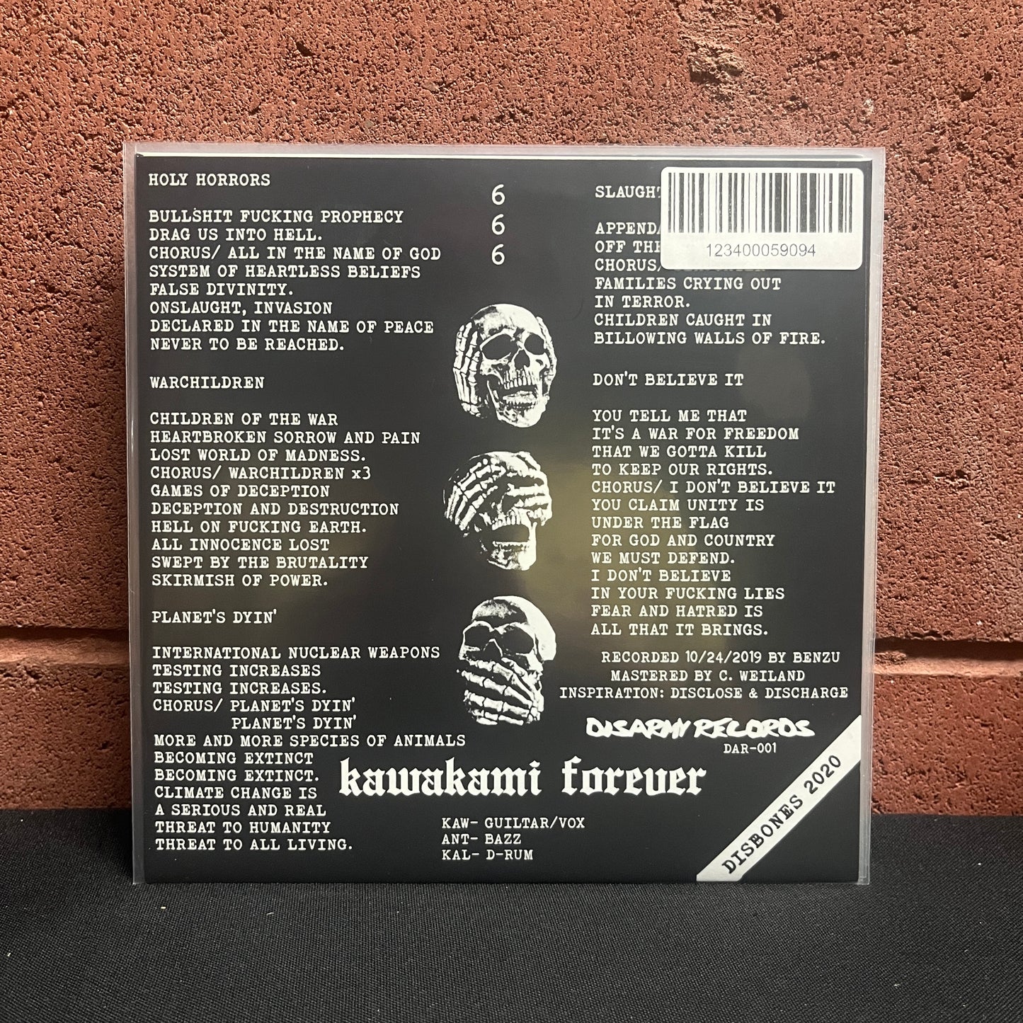 Used Vinyl: Hellish View "Holy Horrors" 7"