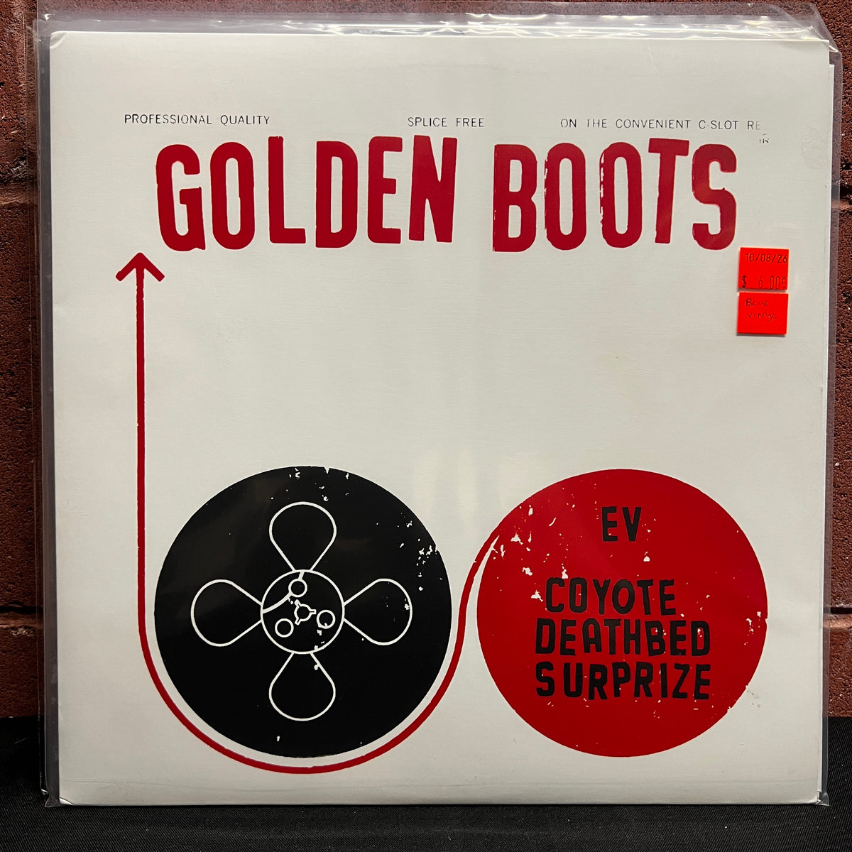 Used Vinyl: Golden Boots "EV / Coyote Deathbed Surprise" LP (Blue vinyl)