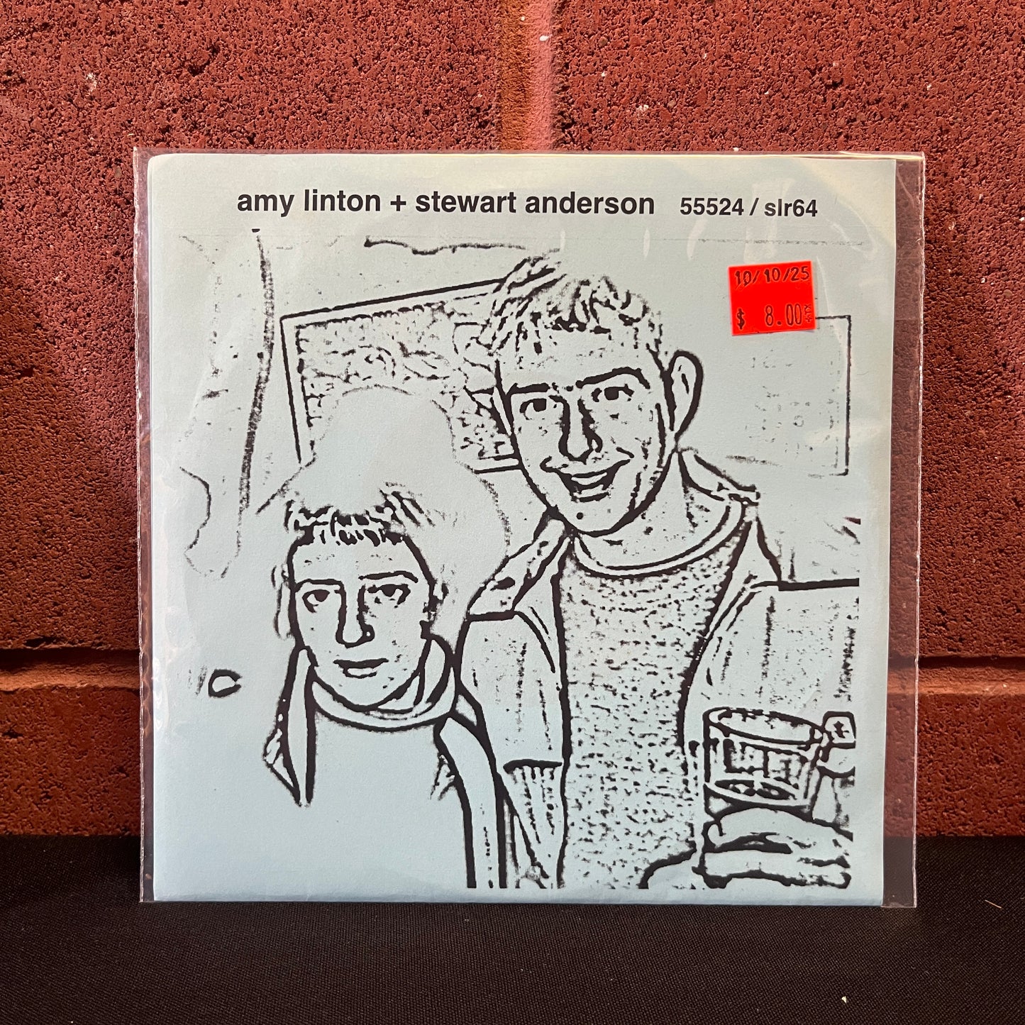 Used Vinyl: Amy Linton + Stewart Anderson "The Lights Are Out" 7" (Blue Sleeve)