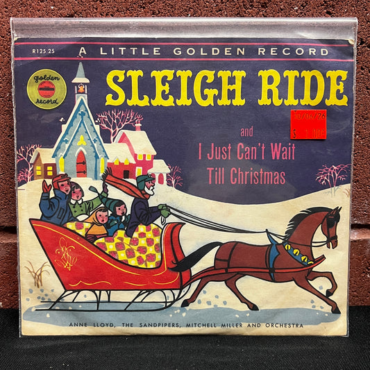 Used Vinyl: Anne Lloyd, The Sandpipers "Sleigh Ride and I Just Can't Wait Till Christmas" 6" (Yellow vinyl)