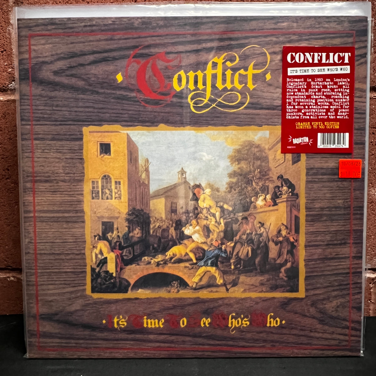 Used Vinyl: Conflict "It's Time To See Who's Who" LP (2022 Press - Orange Vinyl)