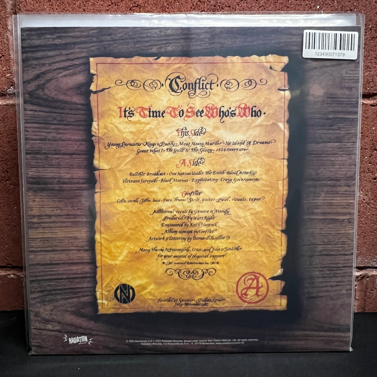 Used Vinyl: Conflict "It's Time To See Who's Who" LP (2022 Press - Orange Vinyl)