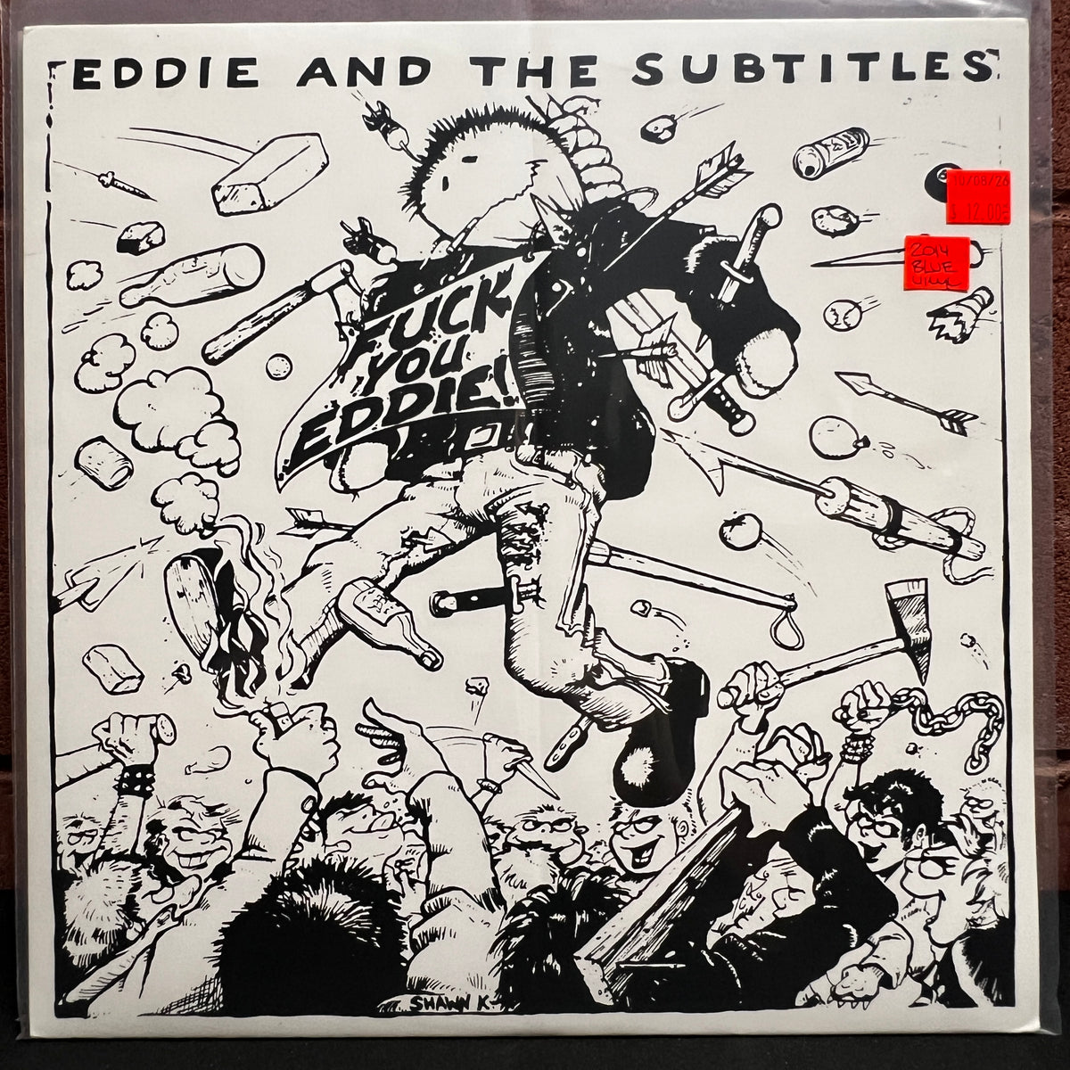 Used Vinyl: Eddie And The Subtitles ‎"Fuck You Eddie!" LP (2014 Press - Blue Vinyl)