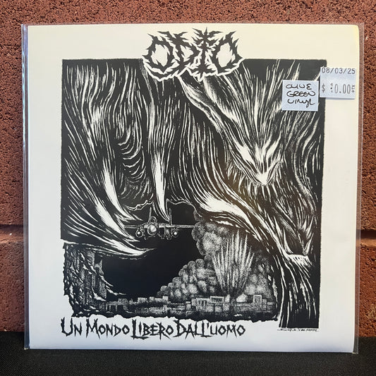 Used Vinyl: Odio "Un Mondo Libero Dall'Uomo" 7" (Olive Green Vinyl)