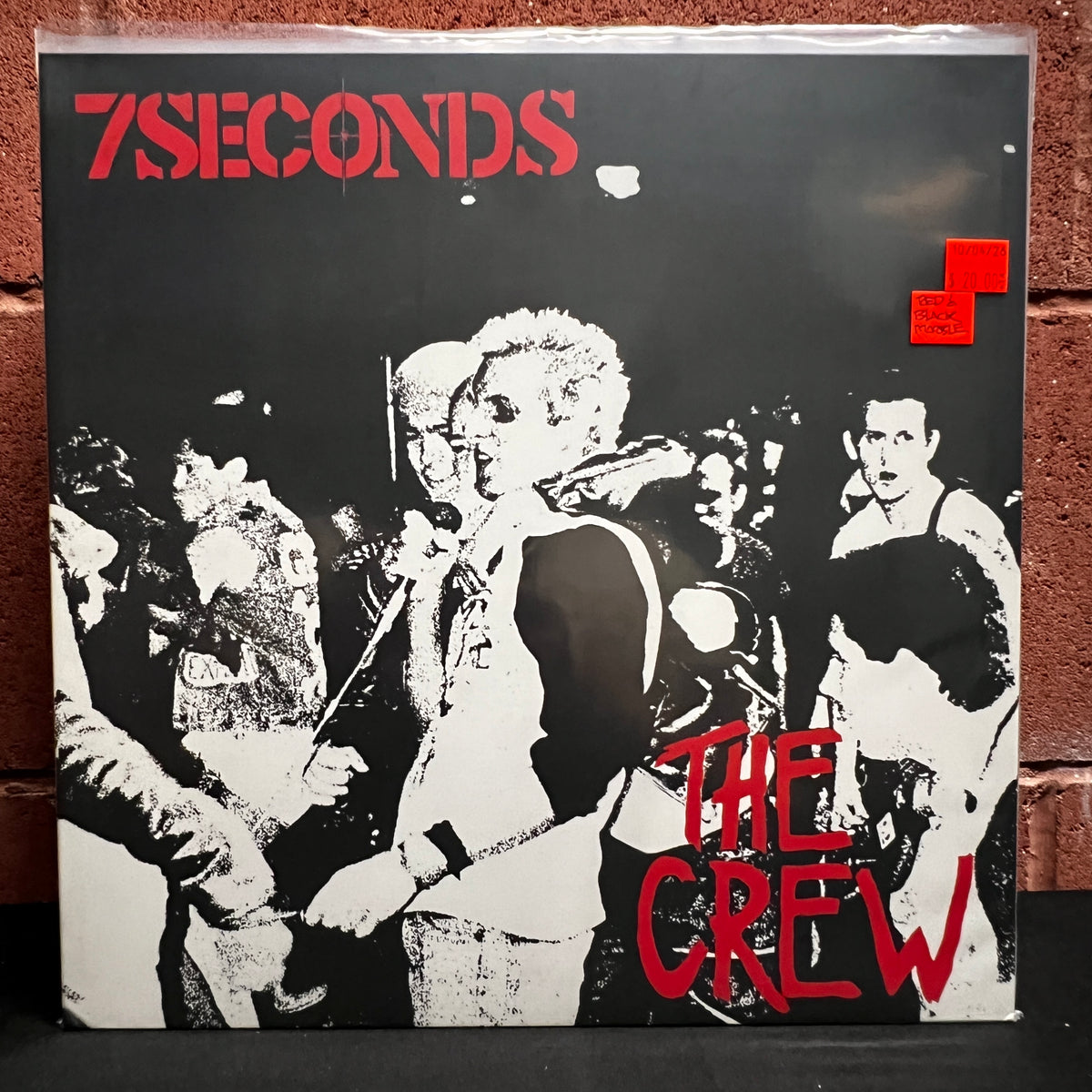 Used Vinyl: 7 Seconds "The Crew" LP (2021 Press - Red & Black Marble Vinyl)