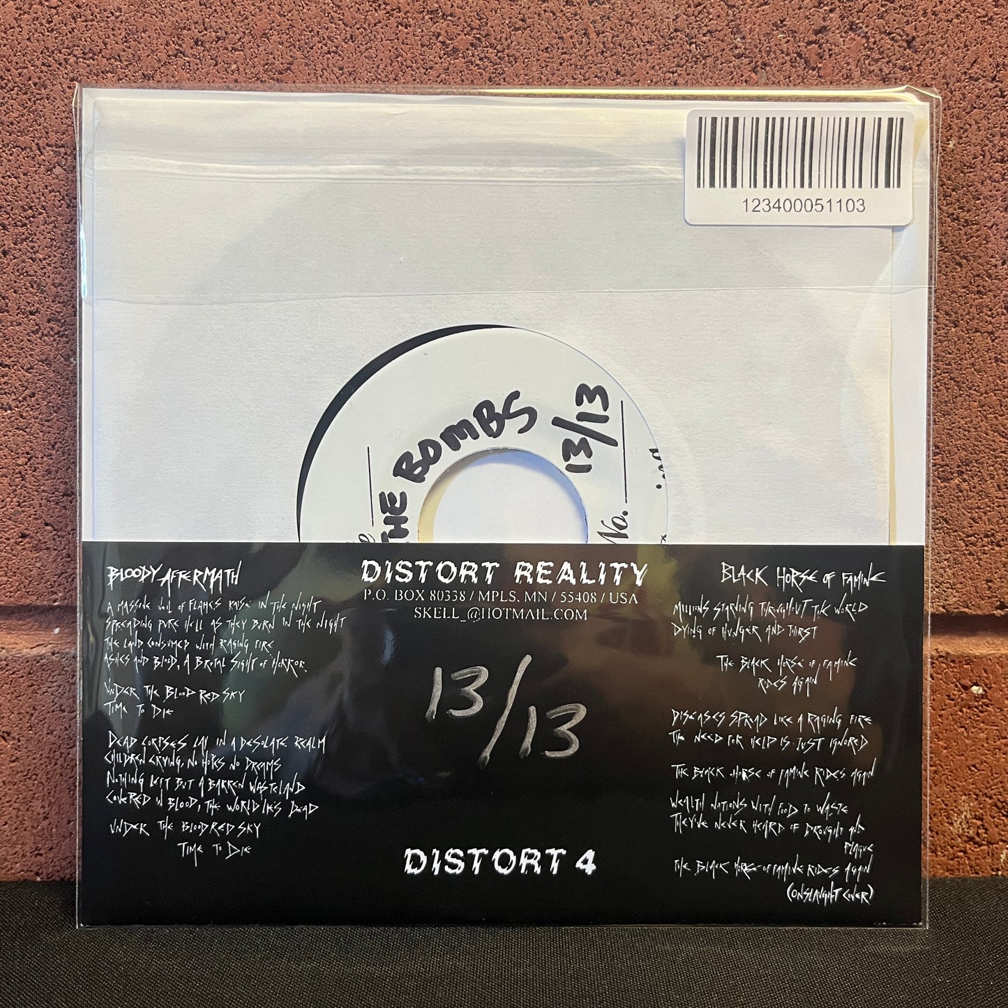 Used Vinyl: After The Bombs "Bloody Aftermath" 7" (Test Press)