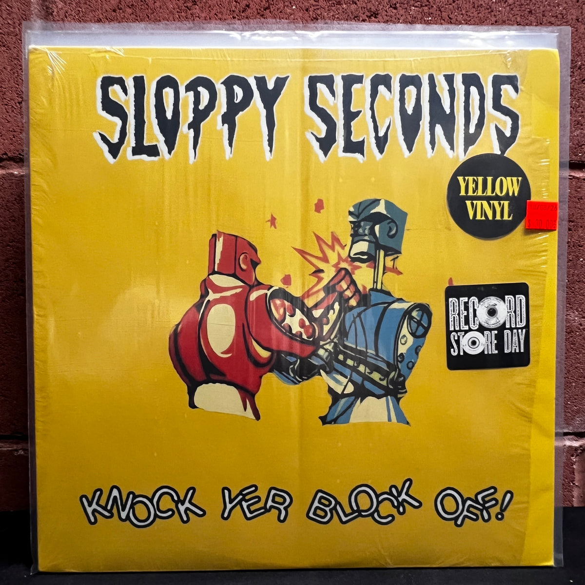 Used Vinyl: Sloppy Seconds ‎"Knock Yer Block Off!" LP (2018 Press - Yellow Vinyl)