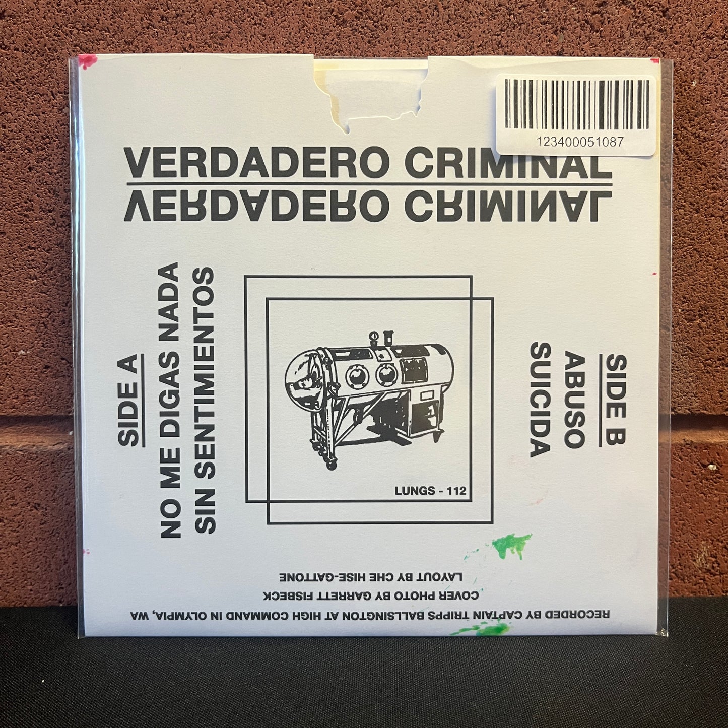 Used Vinyl: Control Test "S/T" 7"