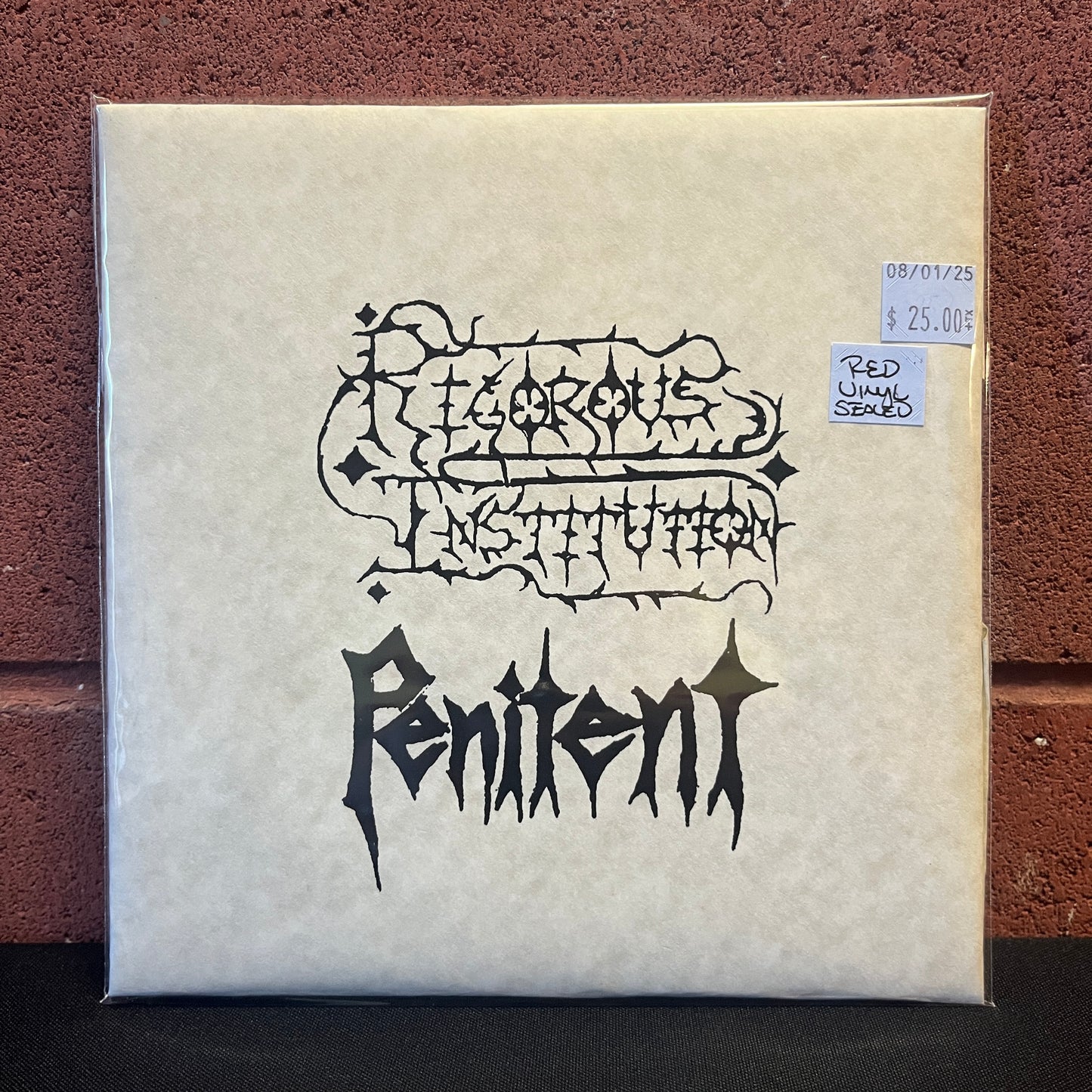 Used Vinyl: Rigorous Institution "Penitent" 7" (Red Vinyl / Wax Sealed)