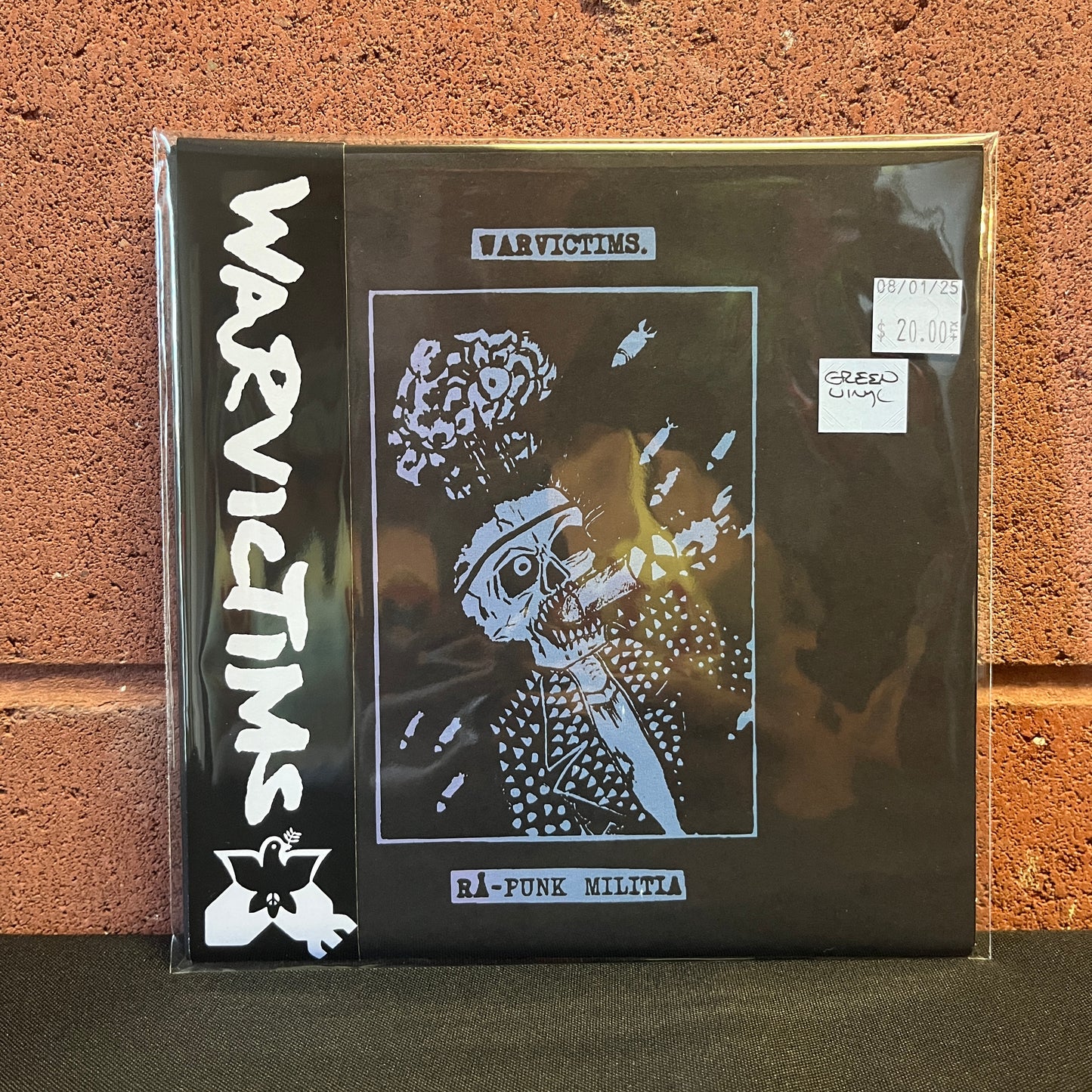 Used Vinyl: Warvictims "Rå-Punk Militia" 7" (Green Vinyl)