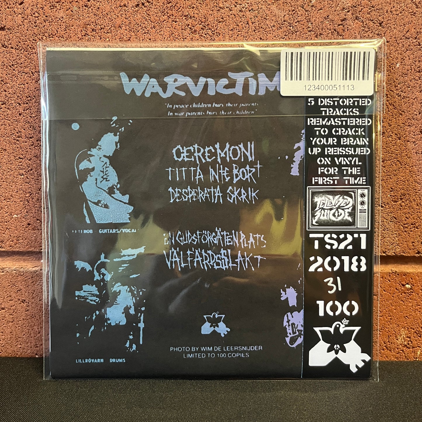 Used Vinyl: Warvictims "Rå-Punk Militia" 7" (Green Vinyl)