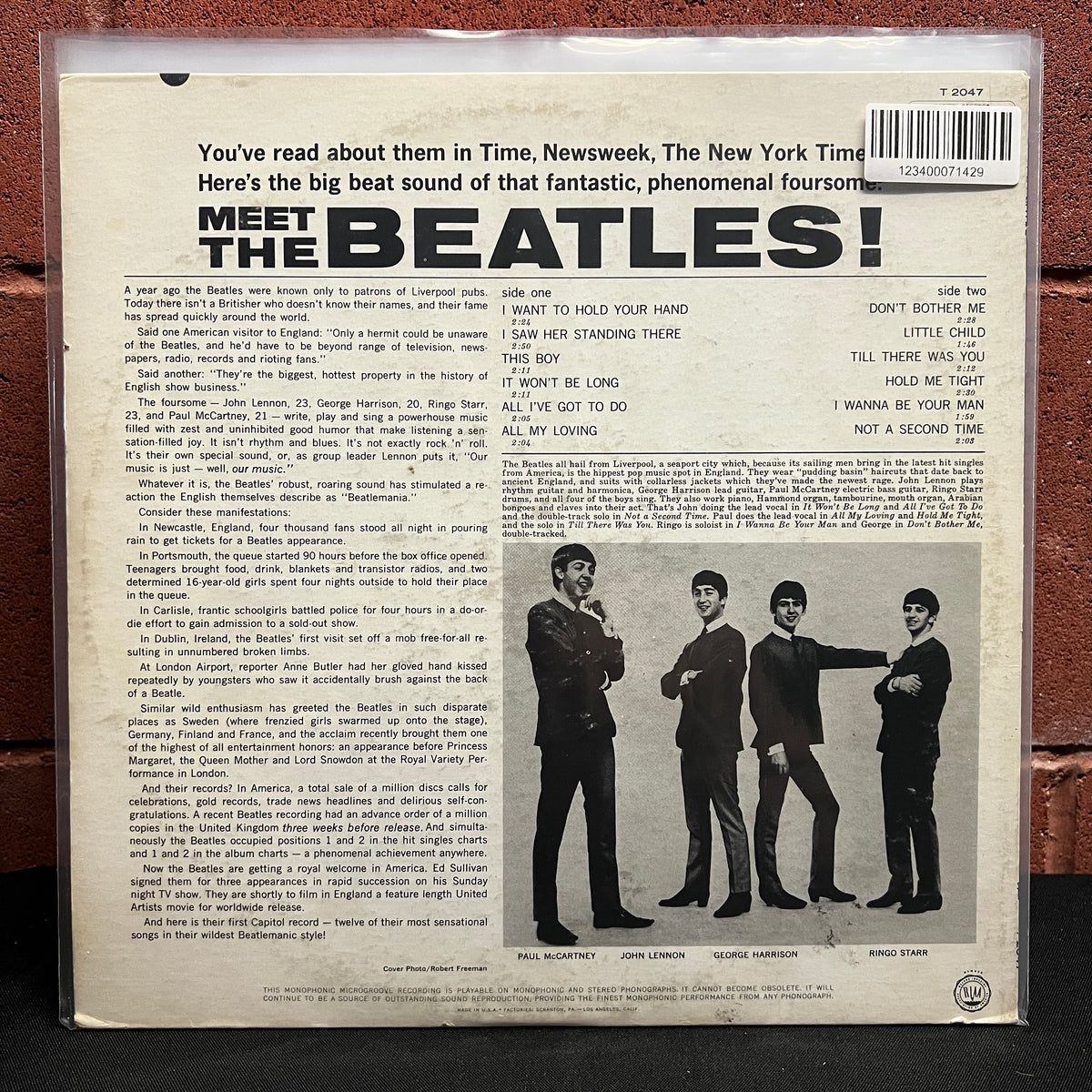 Used Vinyl: The Beatles "Meet The Beatles!" LP (1964 Mono Press)