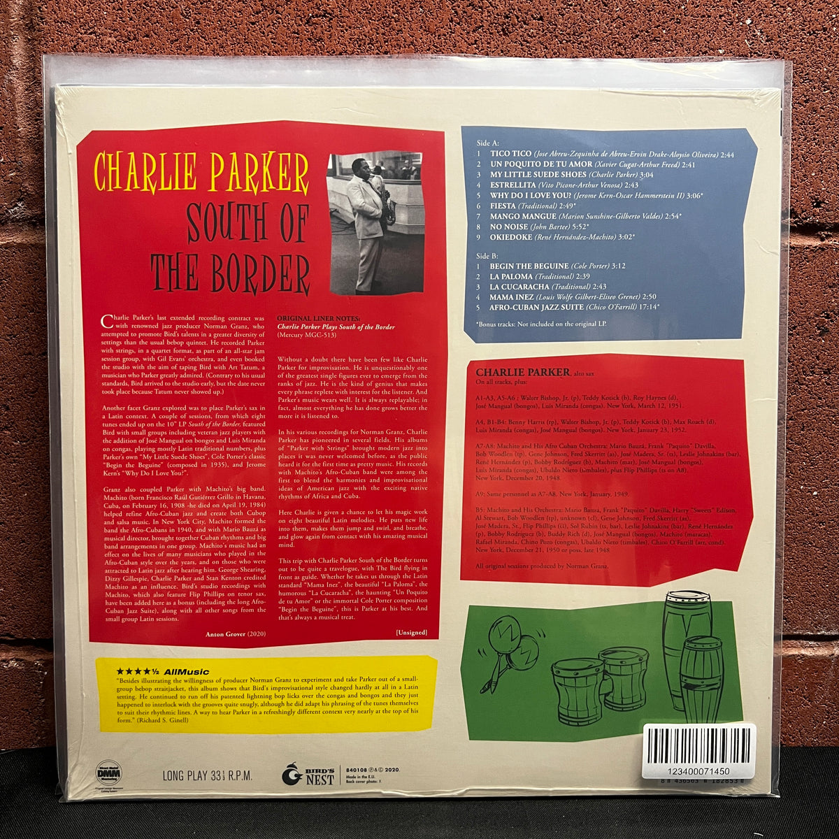 Used Vinyl: Charlie Parker "South Of The Border" LP (2020 Press - Green Vinyl -Sealed)
