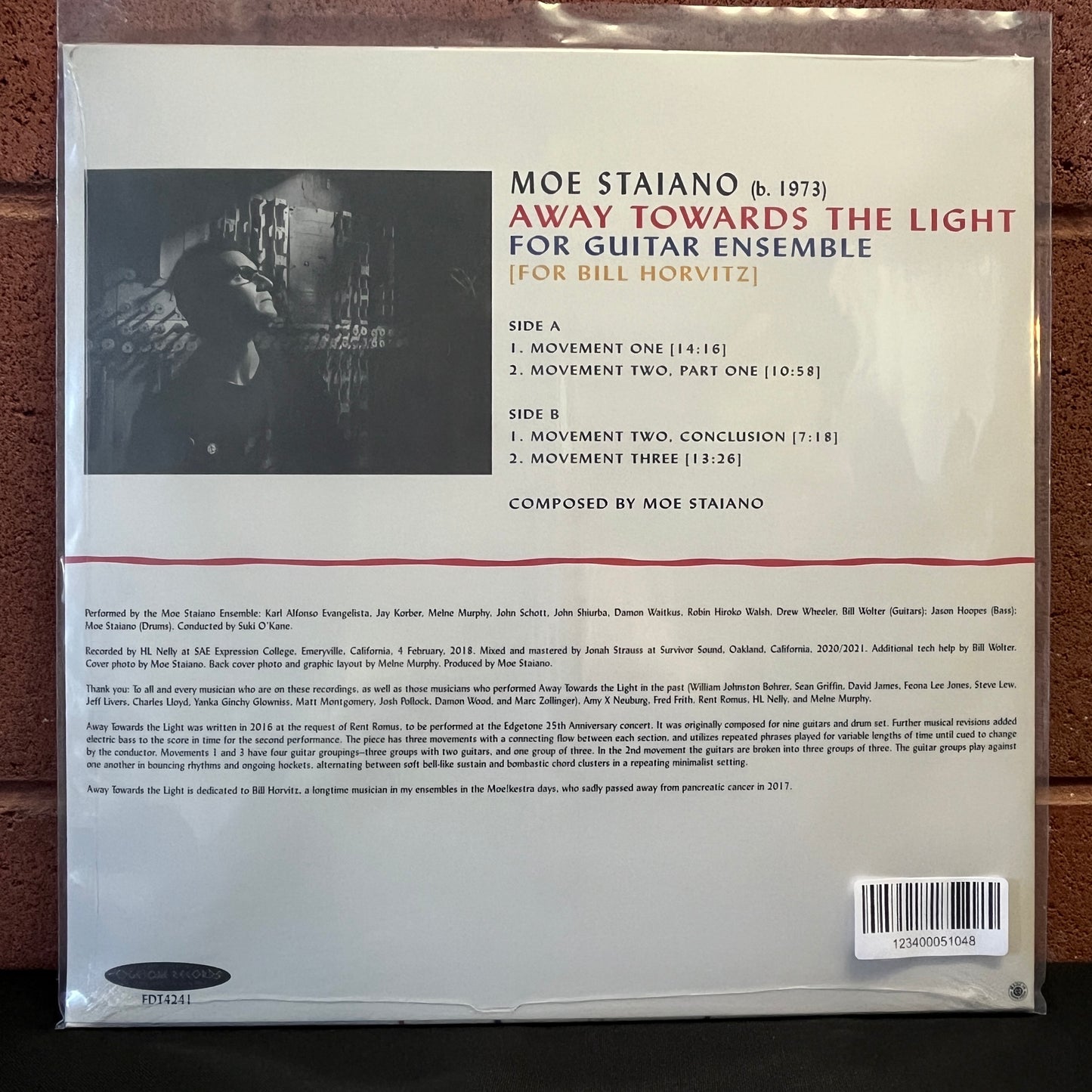 Used Vinyl: Moe Staiano "Away Towards the Light" LP