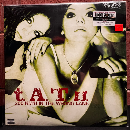 Used Vinyl:  T.A.T.U. "200 KM/H In The Wrong Lane" LP (2021 Press - Clear Vinyl- Sealed)