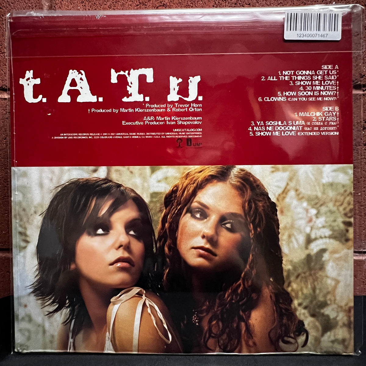 Used Vinyl:  T.A.T.U. "200 KM/H In The Wrong Lane" LP (2021 Press - Clear Vinyl- Sealed)