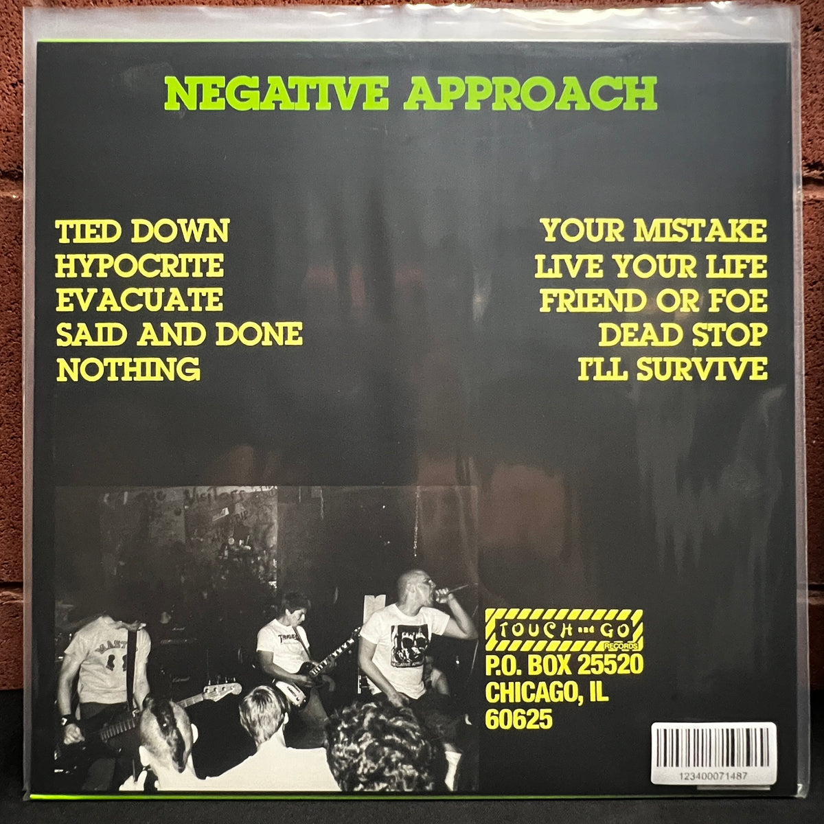 Used Vinyl: Negative Approach "Tied Down" LP (2007 Press)