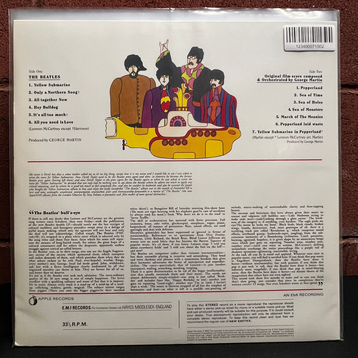 Used Vinyl: The Beatles "Yellow Submarine" LP (2012 180g Press)
