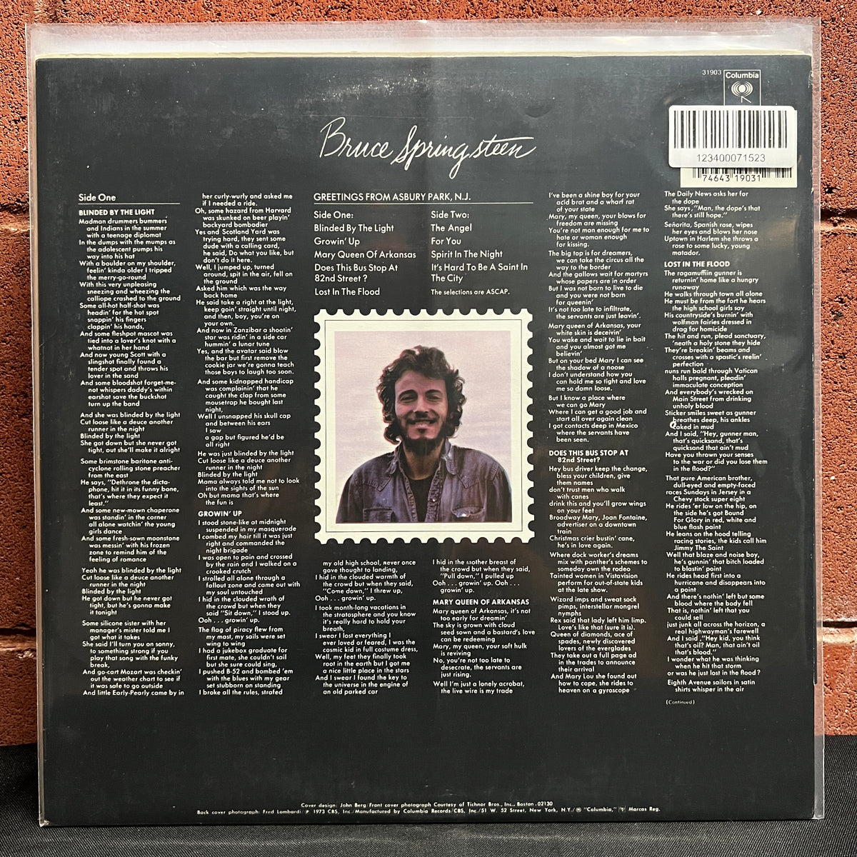 Used Vinyl: Bruce Springsteen ‎"Greetings From Asbury Park, N.J." LP
