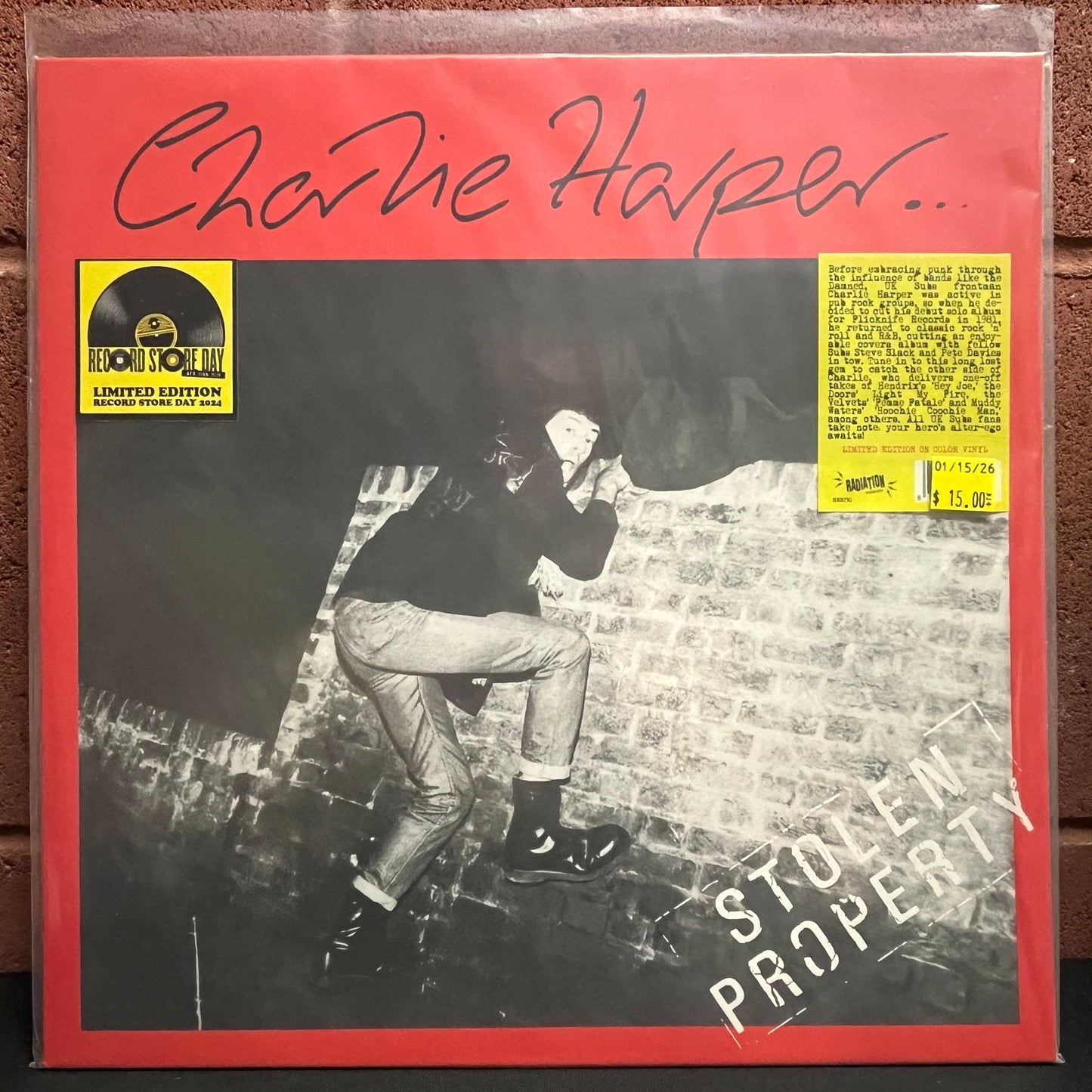 Used Vinyl: Charlie Harper "Stolen Property" LP (2024 Italian Press - Grey Marble Vinyl)