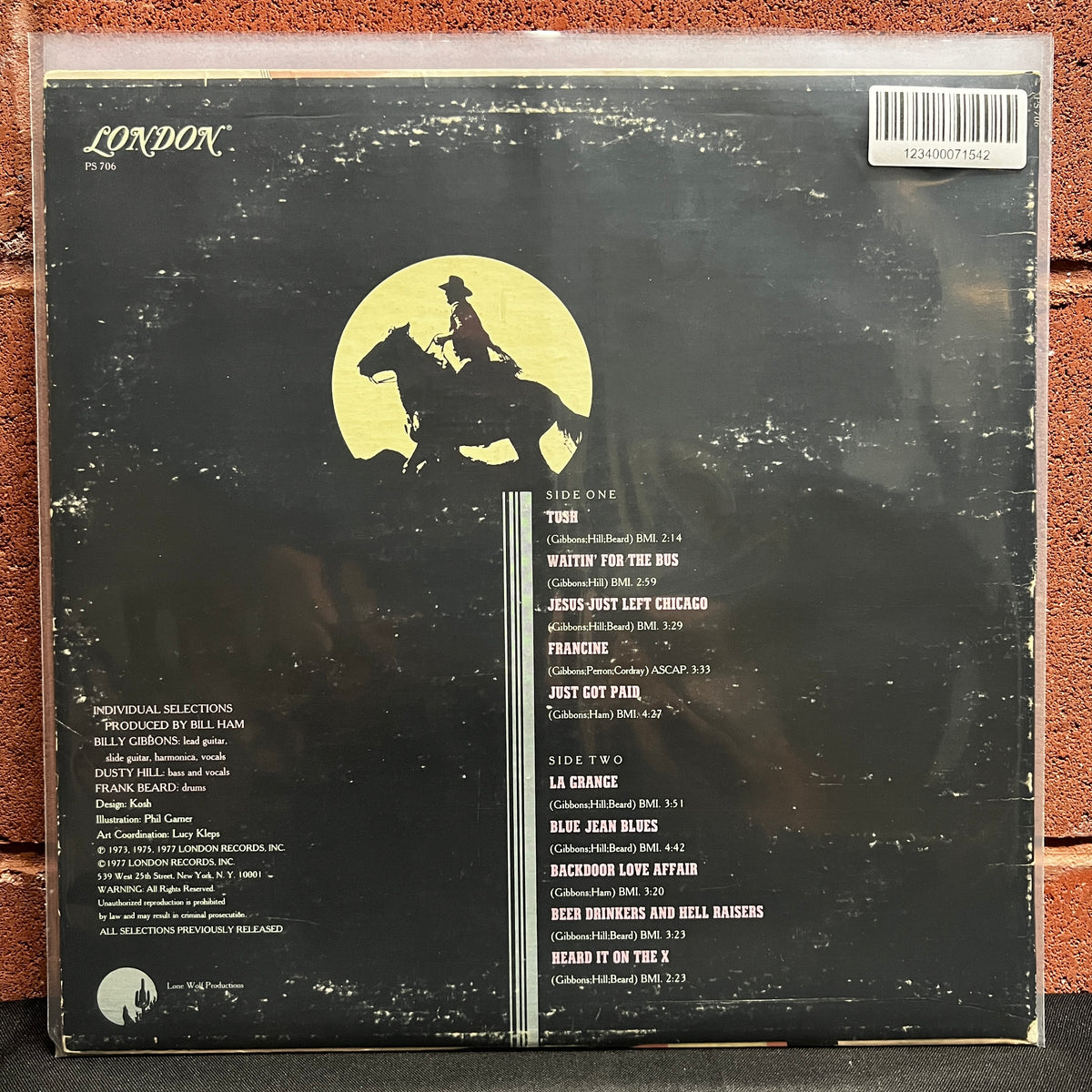 Used Vinyl: ZZ Top ‎"The Best Of ZZ Top" LP (1977 Press)
