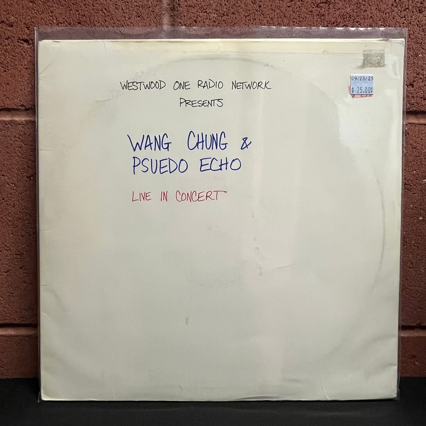 Used Vinyl: Wang Chung / Psuedo Echo "In Concert" 2xLP