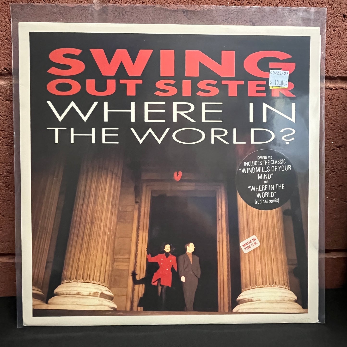 Used Vinyl: Swing Out Sister "Where In The World?" 12" (1989 UK Press)
