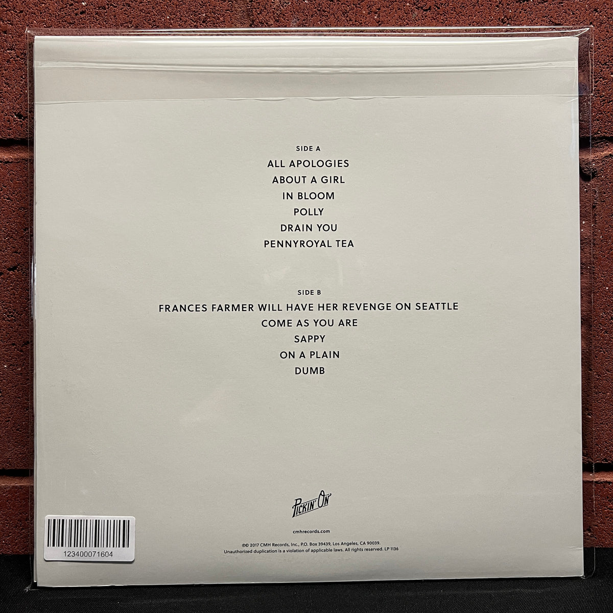 Used Vinyl: Iron Horse ‎"Pickin' On Nirvana: The Bluegrass Tribute" LP (2017 Press)