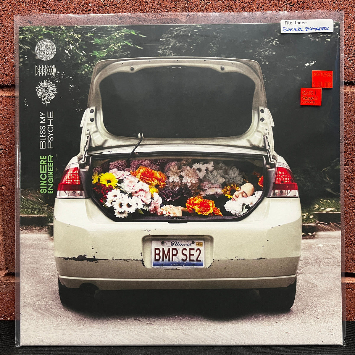 Used Vinyl: Sincere Engineer ‎"Bless My Psyche" LP (2021 Press - Green Vinyl)