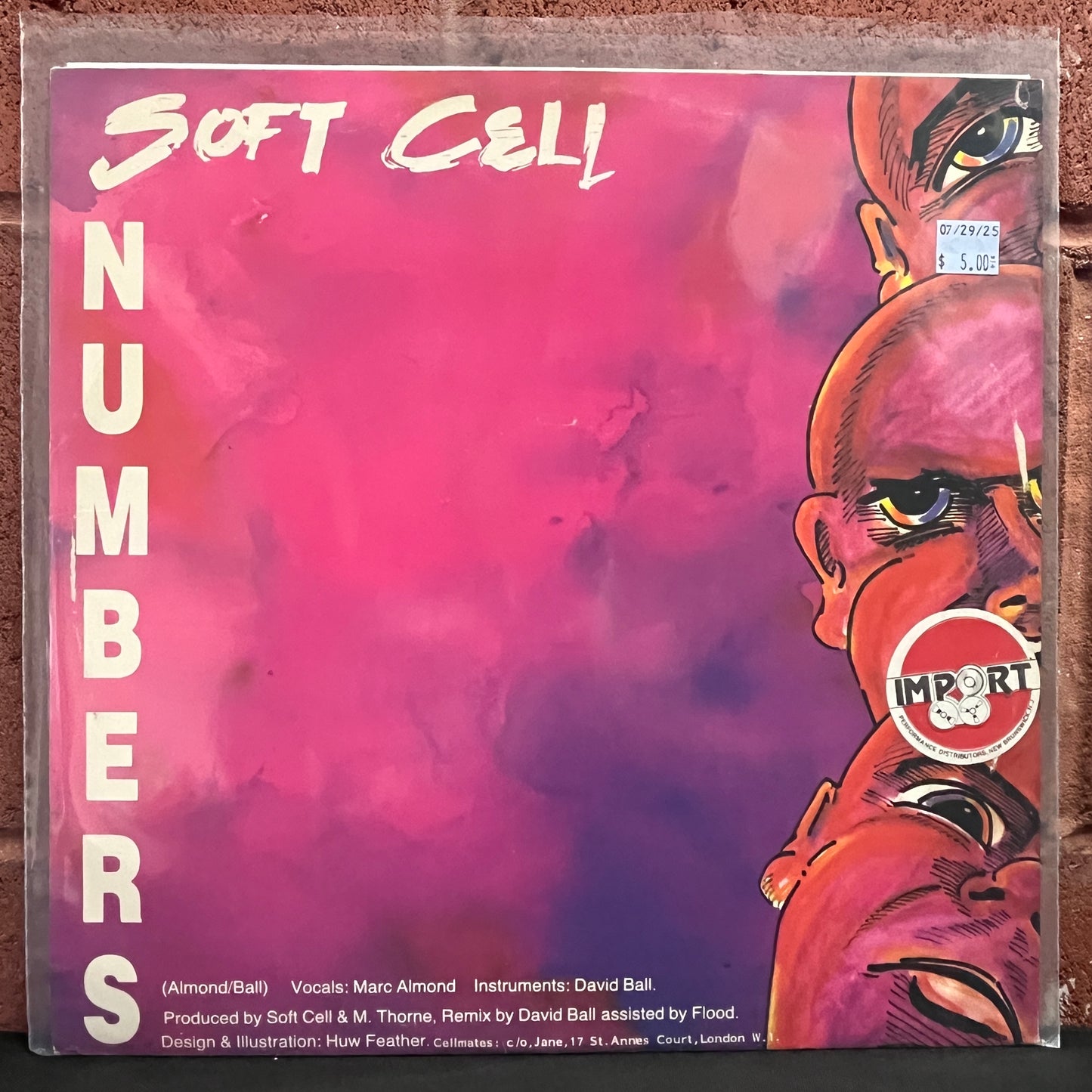Used Vinyl: Soft Cell "Numbers / Barriers" 12" (1983 UK Press)