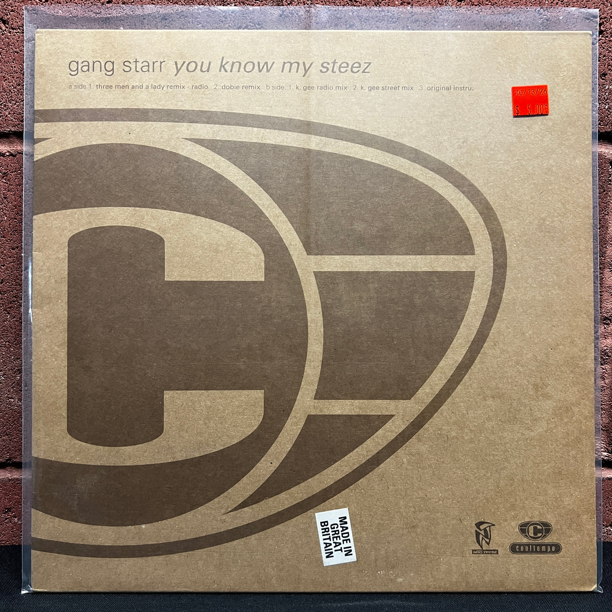 Used Vinyl: Gang Starr "You Know My Steez" 12" Single