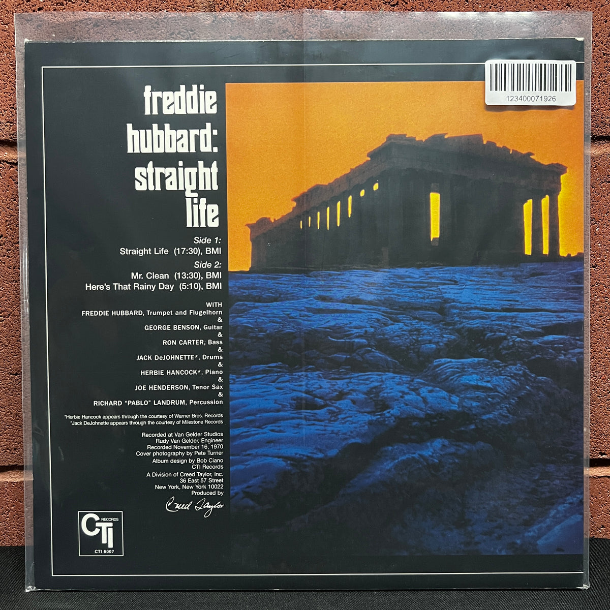 Used Vinyl: Freddie Hubbard "Straight Life" LP (2000's Scorpio pressing)