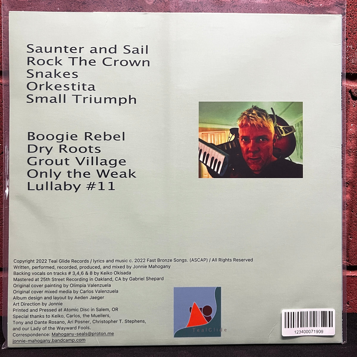 Used Vinyl: Jonnie Mahogany "Sunday Slogans" LP