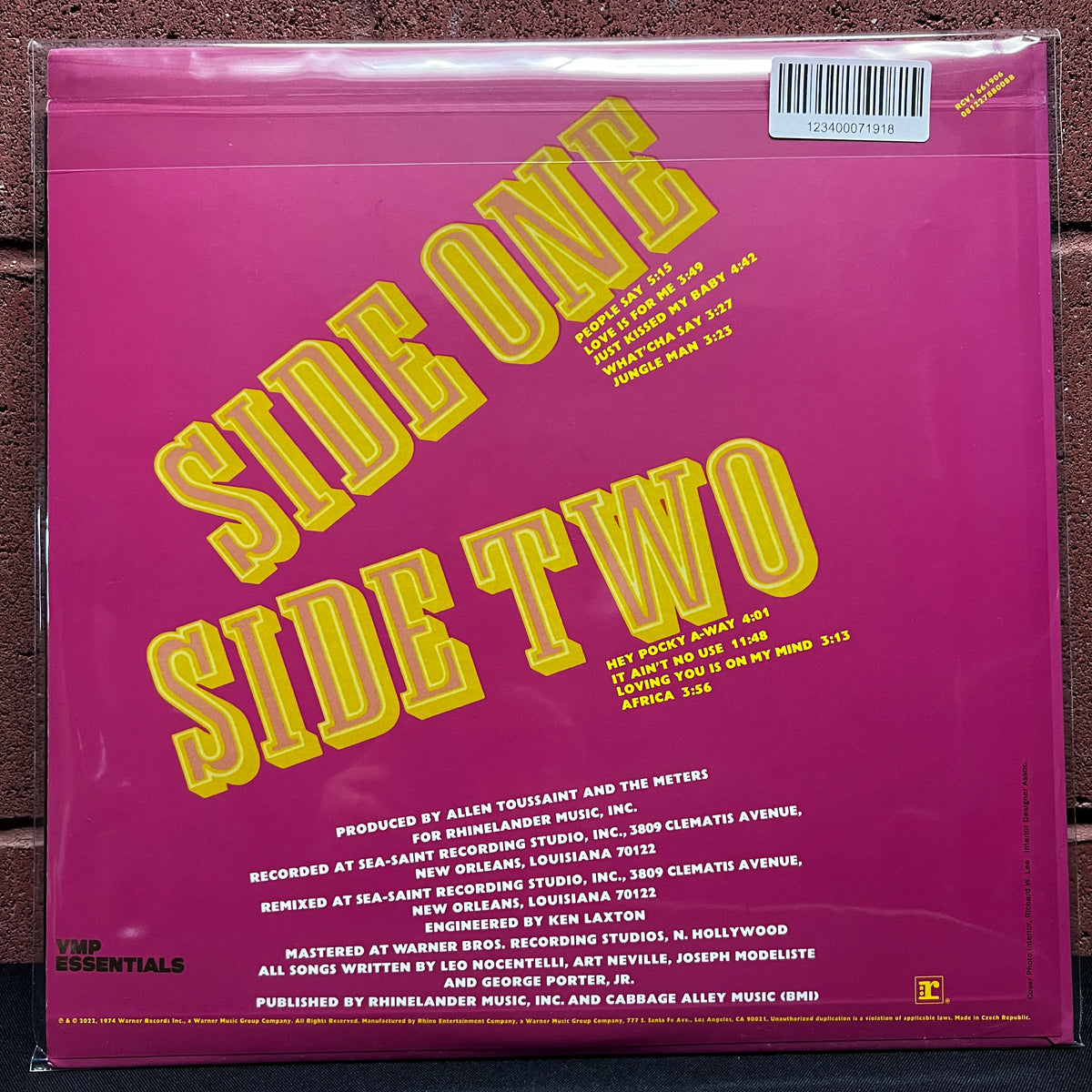 Used Vinyl: The Meters "Rejuvenation" LP (2022 Reissue, Yellow vinyl)