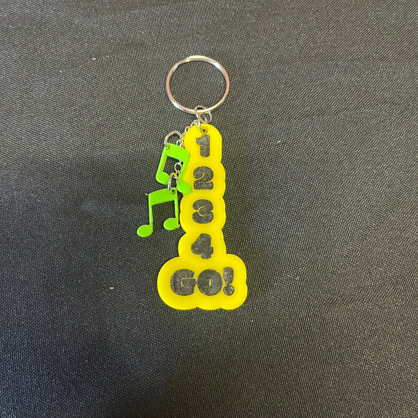 1-2-3-4 Go! Records Keychain, Assorted styles