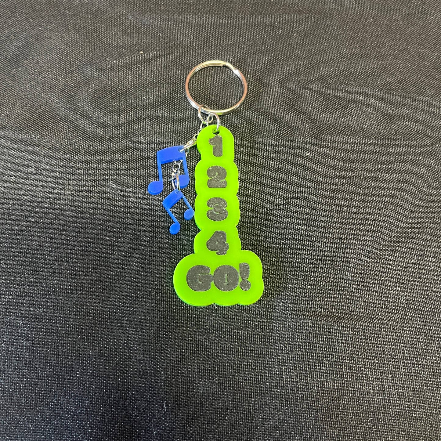 1-2-3-4 Go! Records Keychain, Assorted styles