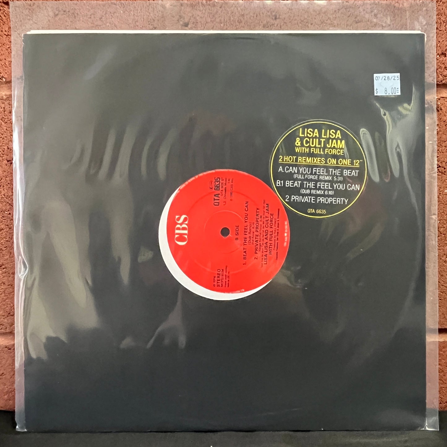 Used Vinyl: Lisa Lisa And Cult Jam With Full Force "Can You Feel The Beat (Full Force Remix)" 12"