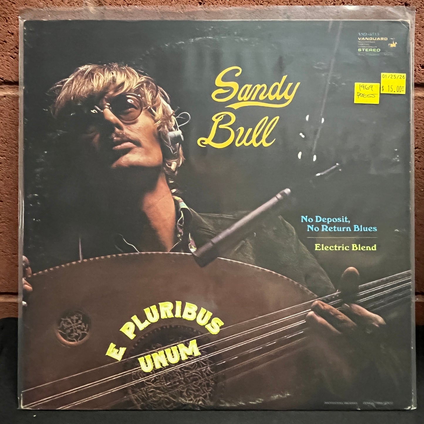 Used Vinyl: Sandy Bull ‎"E Pluribus Unum" LP (1969 Press)