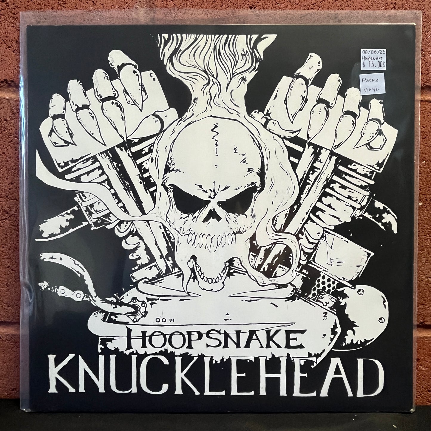 Used Vinyl: Hoopsnake "Knucklehead" LP (Purple vinyl, screen printed cover)