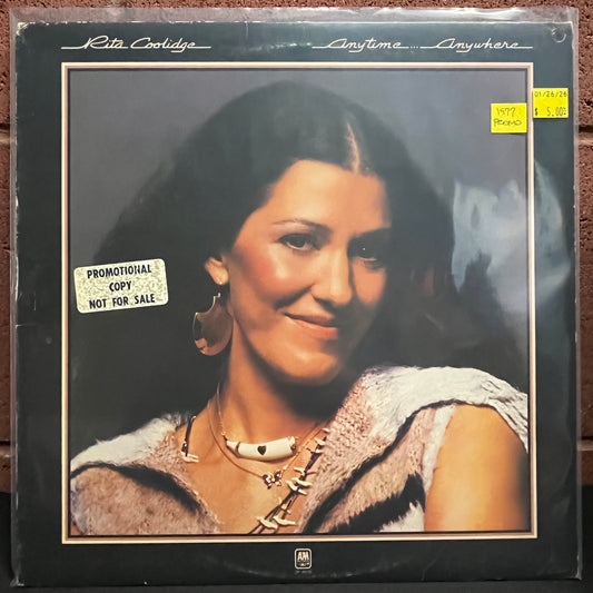 Used Vinyl: Rita Coolidge "Anytme...Anywhere" LP (1977 Promo Press)