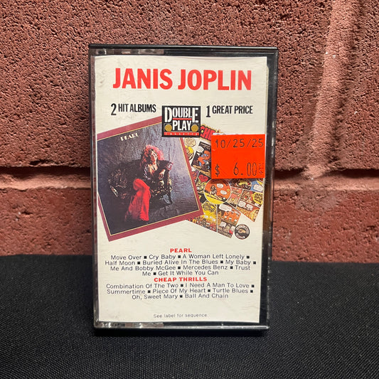 Used Cassette: Janis Joplin / Big Brother & The Holding Company "Pearl / Cheap Thrills" Tape