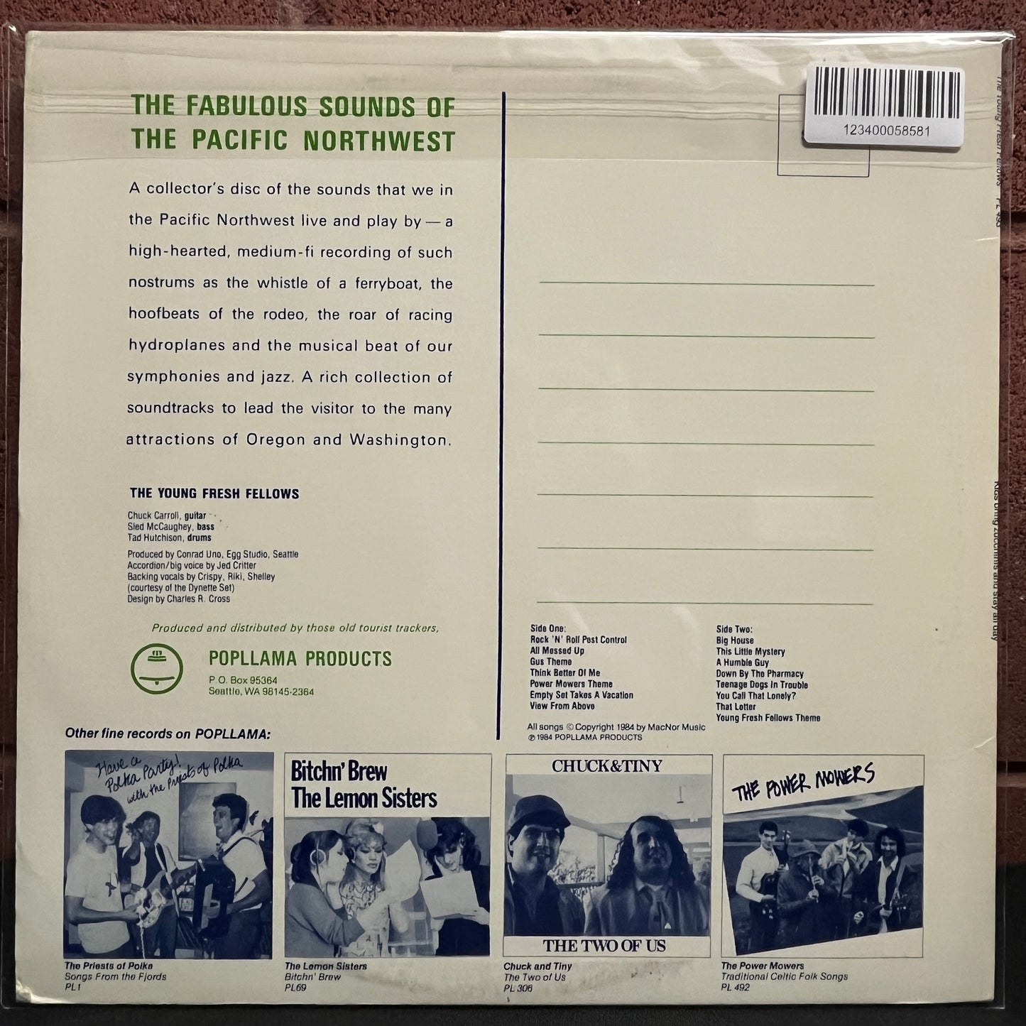 Used Vinyl: Young Fresh Fellows "The Fabulous Sounds Of The Pacific Northwest" LP (80's US pressing)